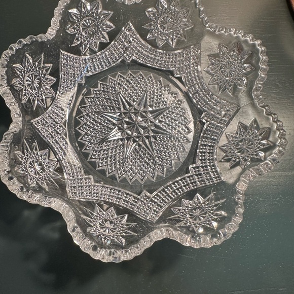Vintage American Pressed Glass Bowl